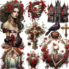 哥特式黑暗系列(Gothic dark style) - Paper Whimsy Studio