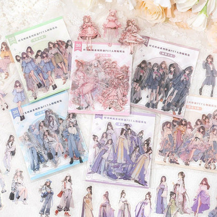 1134 Pet Character Sticker Pack Time Reflections Series - Paper Whimsy Studio