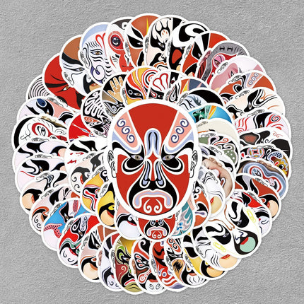 1042 (60 Peking Opera Face Stickers)