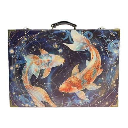6175 Celestial Koi Wood Storage Box