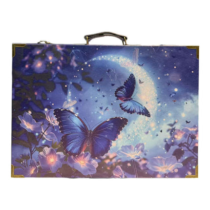 6182 Moonlight Butterflies Wood Storage Box