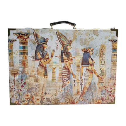 6178 Box with Ancient Egyptian - style Goddess Paintings