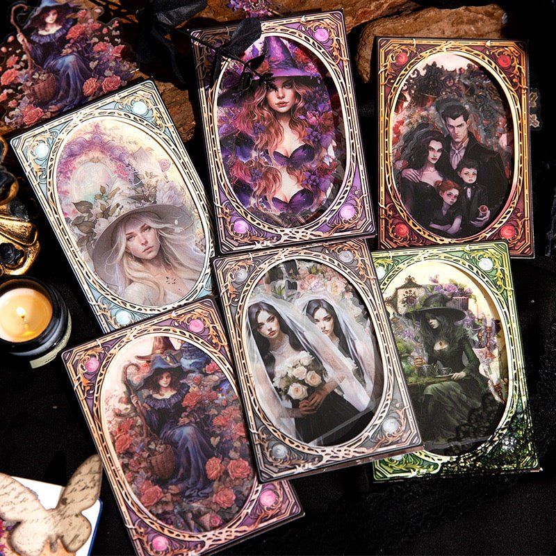 Witchcraft Stickers: East Witch Series Vintage Decor Pack – Paper ...