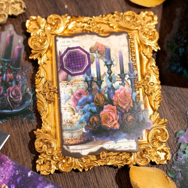 1008 Pet Sticker Pack, Gothic Manor Series, Vintage Journal Decoration - Paper Whimsy Studio