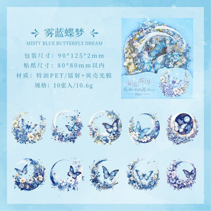 1018 Special oil PET sticker packs Xiangfu Flower Moon Series - Paper Whimsy Studio