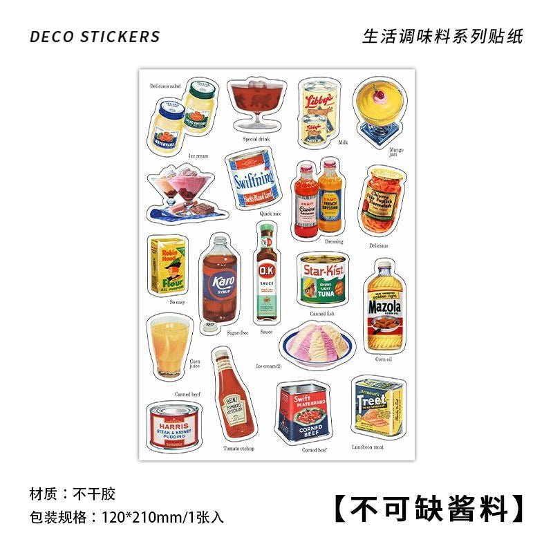 Sticker Seasoning Stickers Life Seasoning Series - Paper Journal Stickers – Paper Whimsy ...