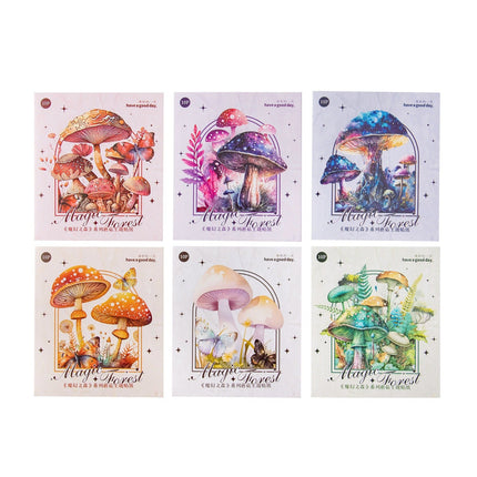 1096 Sticker pack "Magic Forest" series Mushroom Theme - Paper Whimsy Studio