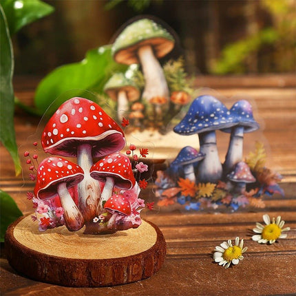 1097 PET Stickers Mushroom in a bottle series - Paper Whimsy Studio