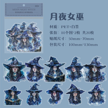 1080 pet sticker pack gothic dark princess series