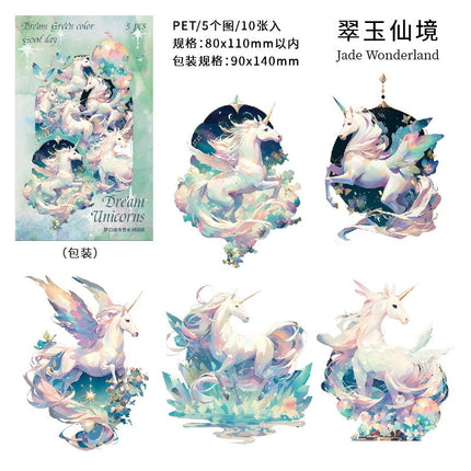 1060 Dark Phantom PET Sticker Pack Dreamland Unicorn Collection