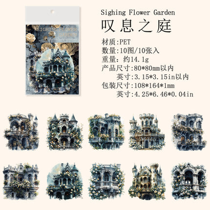 1064 Sticker Pack Gothic Flower Garden Series