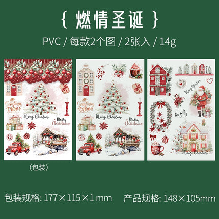 1202 Transfer Stickers Christmas Party Series