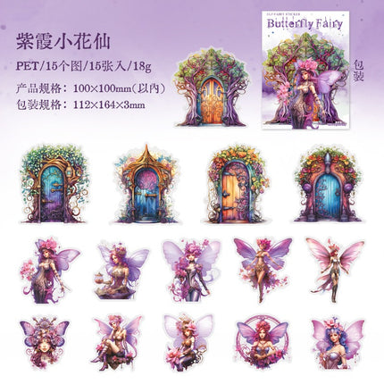 1197 PET Sticker Pack Butterfly Fairy Series