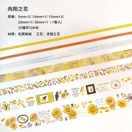 3012 Flower Series Hot Stamping Washi Tape