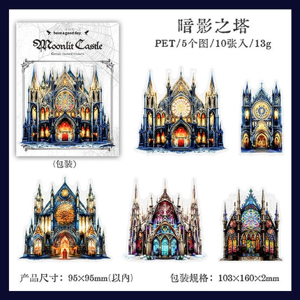 1201 Castle Stickers Moonlight City Collection