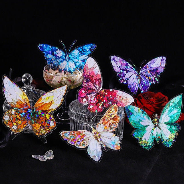 1100 PET Stickers Jewel Butterfly Series - Paper Whimsy Studio