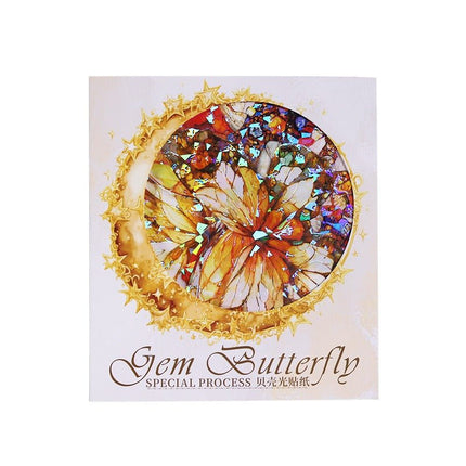 1100 PET Stickers Jewel Butterfly Series - Paper Whimsy Studio