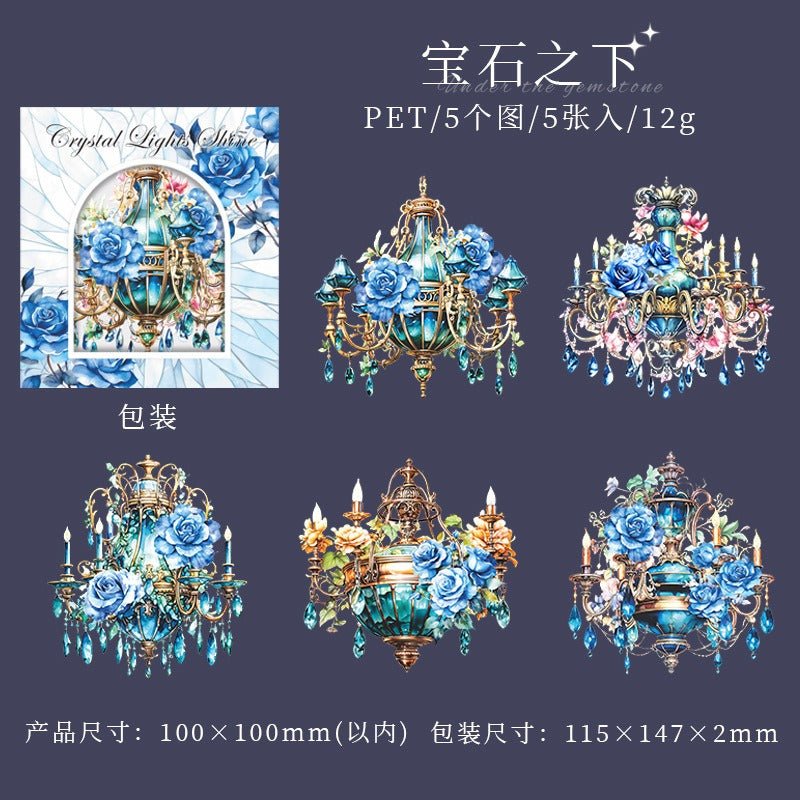 Crystal Light Sticker Crystal Light Shadow Series Sticker Pack – Paper Whimsy Studio