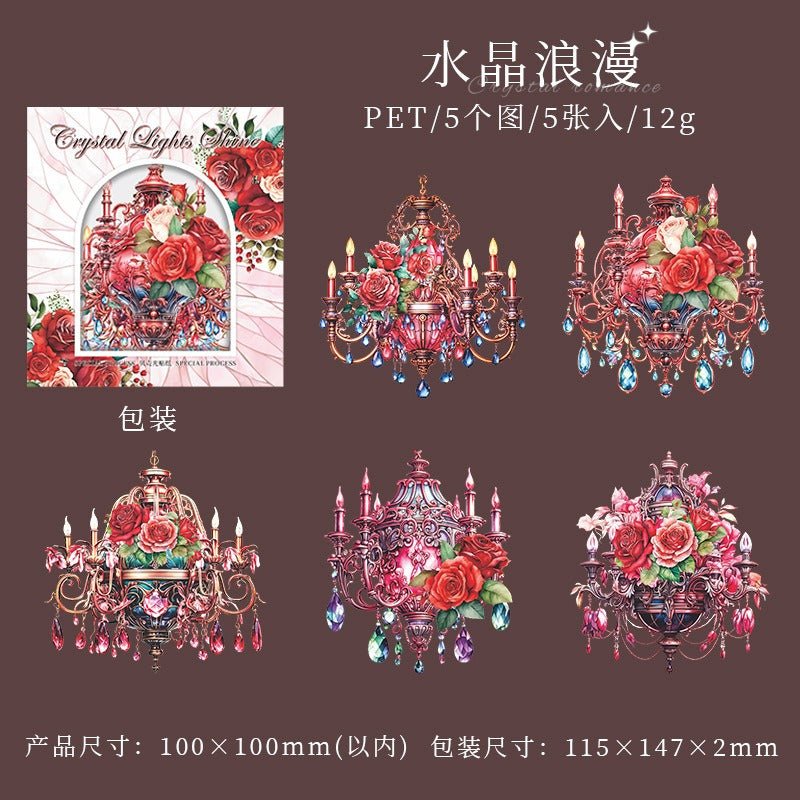 Crystal Light Sticker Crystal Light Shadow Series Sticker Pack – Paper Whimsy Studio