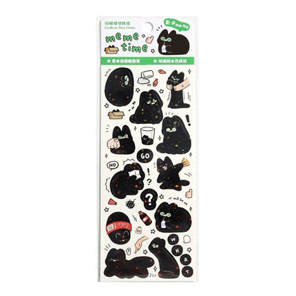 1125 Flash Membrane Stickers Catmeme Series - Paper Whimsy Studio