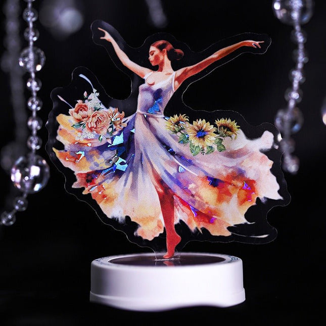 1132 Shell Light Stickers Attractive Dancing Series Ballet Theme - Paper Whimsy Studio