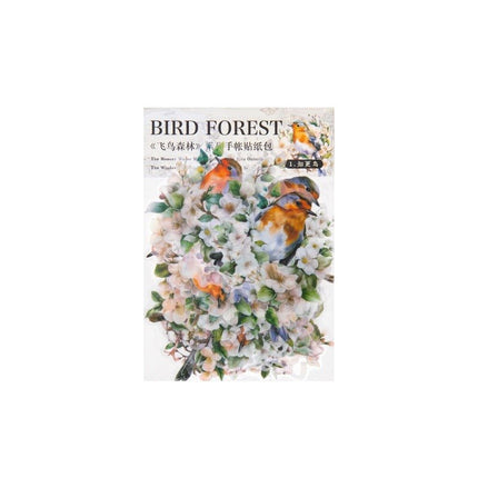 1140 Stickers Bird Forest Series - Paper Whimsy Studio