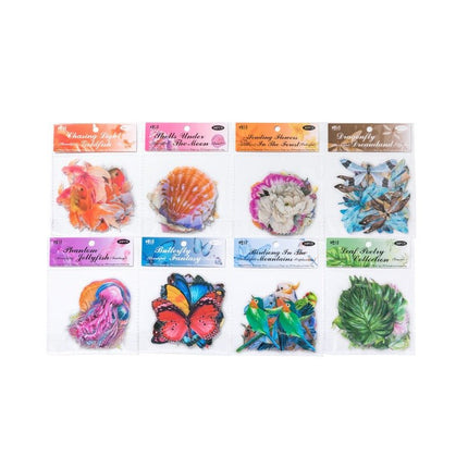 1142 Clear Sticker Pack Nature's Secret Collection - Paper Whimsy Studio