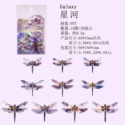 1143 Stickers Dragonfly Dance Series - Paper Whimsy Studio