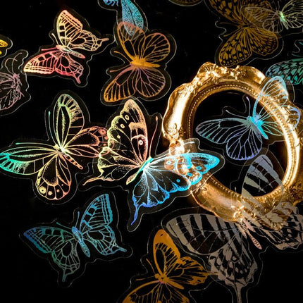 1144 Realm of Gilt Light Series Two-color laser color gold PET sticker - Paper Whimsy Studio