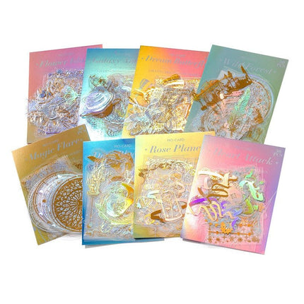 1144 Realm of Gilt Light Series Two-color laser color gold PET sticker - Paper Whimsy Studio