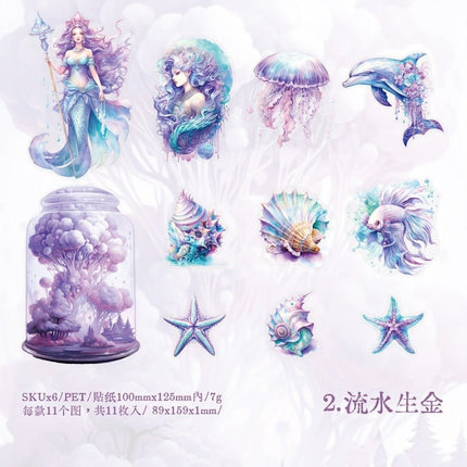 1150 Sticker Pack Deep Sea Shimmer Series - Paper Whimsy Studio