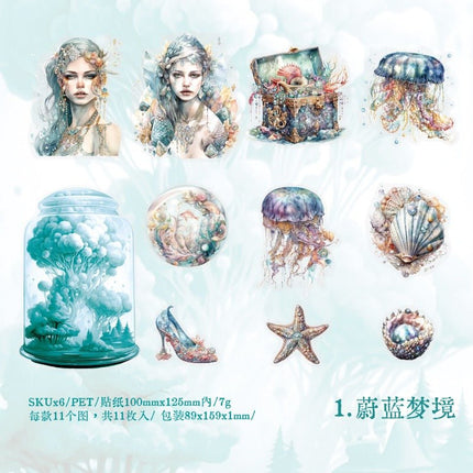 1150 Sticker Pack Deep Sea Shimmer Series - Paper Whimsy Studio