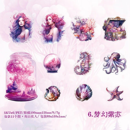 1150 Sticker Pack Deep Sea Shimmer Series - Paper Whimsy Studio