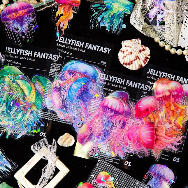 1153 Sticker Packs Jellyfish Fantasy Series - Paper Whimsy Studio