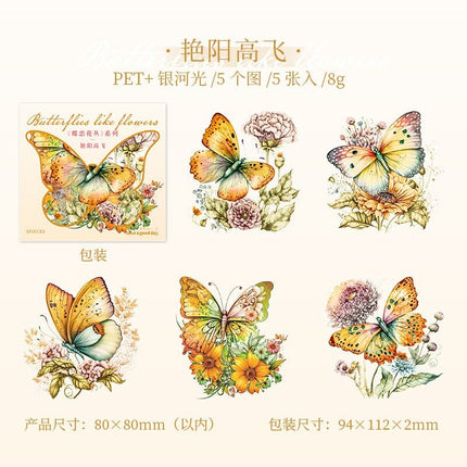 1161 Sticker Pack Butterfly Bush Collection - Paper Whimsy Studio