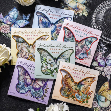 1161 Sticker Pack Butterfly Bush Collection - Paper Whimsy Studio