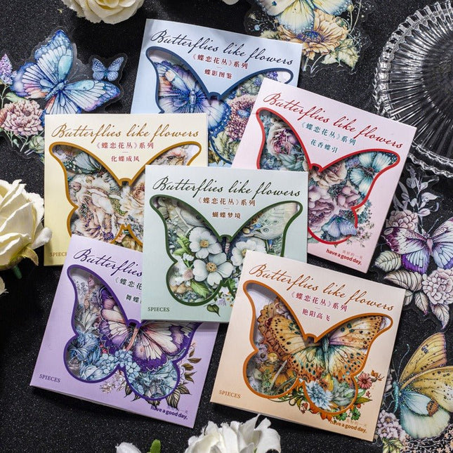 1161 Sticker Pack Butterfly Bush Collection - Paper Whimsy Studio