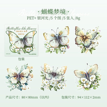 1161 Sticker Pack Butterfly Bush Collection - Paper Whimsy Studio