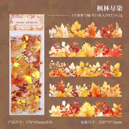 1175 Stamping Stickers Autumn Impression Series - Paper Whimsy Studio