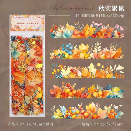 1175 Stamping Stickers Autumn Impression Series - Paper Whimsy Studio