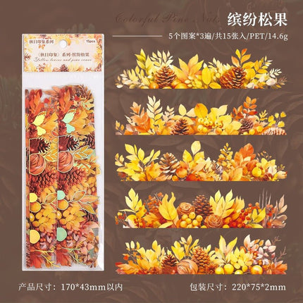 1175 Stamping Stickers Autumn Impression Series - Paper Whimsy Studio