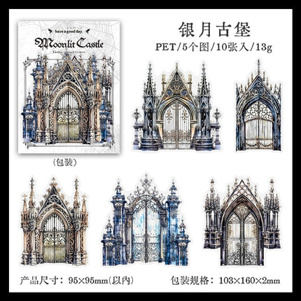 1201 Castle Stickers Moonlight City Collection