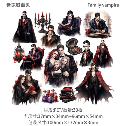 1053 Sticker Pack Gothic Vampire Series