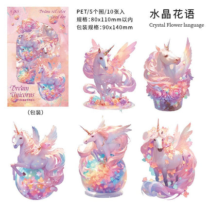 1060 Dark Phantom PET Sticker Pack Dreamland Unicorn Collection