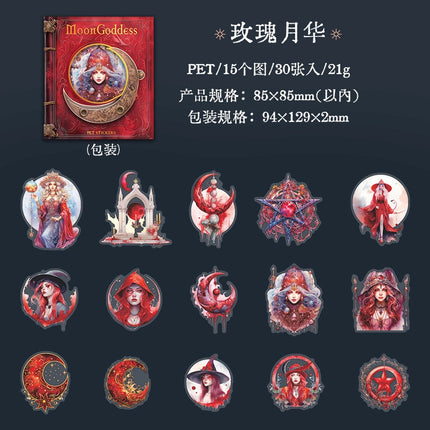 1077 Sticker Pack Moon Goddess Collection