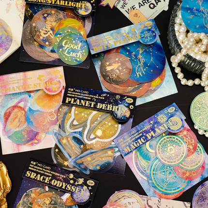 1051 Foil Sticker Pack Fantasy Planet Collection