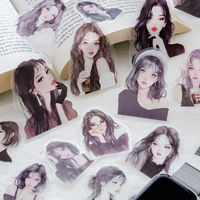 1219 Sticker pack heartbeat paradise Korean girl