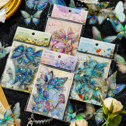 1089 Cuiyu Butterfly Dream Series PET Stickers - Paper Whimsy Studio