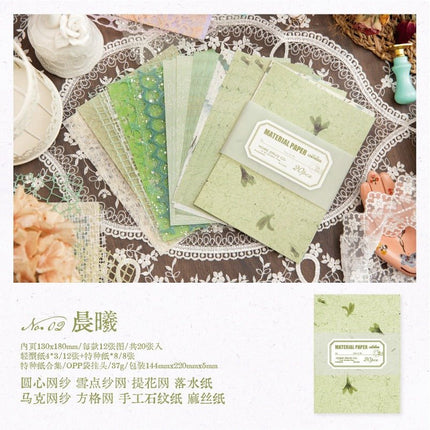 2080 Sketchy Paper Intertwined with Glistening Series - Paper Whimsy Studio