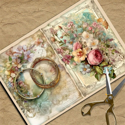 2091 Vintage Background Paper 5 Gentlemen's Wedding Material Paper - Paper Whimsy Studio